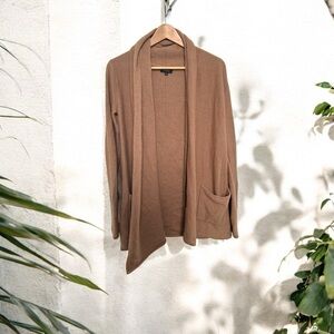 Babaton aritzia Cozy Tan Open-Front Cardigan Sweater cashmere S